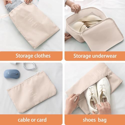 Packing Cubes for Travel 8 Set Luggage Organizer Bags - Image 5