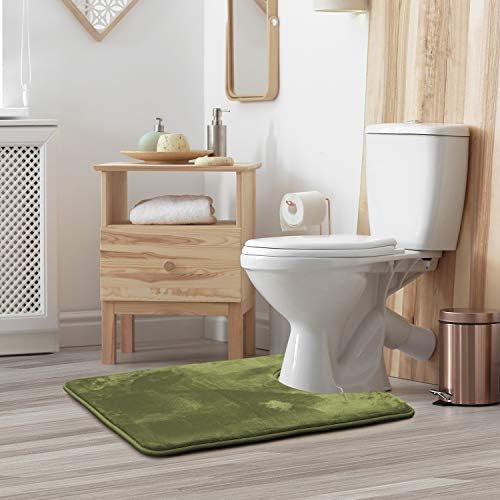 Clara Clark Bathroom Rugs, Velvet Memory Foam Bath Mat, Machine Washable Bath - Image 2