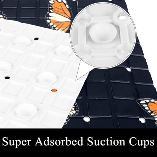 Shower Mat Non Slip, Butterfly Anti Slip Bath Mat - Image 3