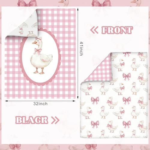 Hosuly 3 Pcs Bear Crib Bedding Set Nursery, Silly Goose - Image 2