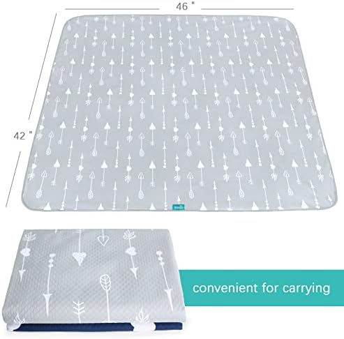 Splat Mat 2 Pack for Under High Chair Waterproof Splash Mat 42''×46'' - Image 3