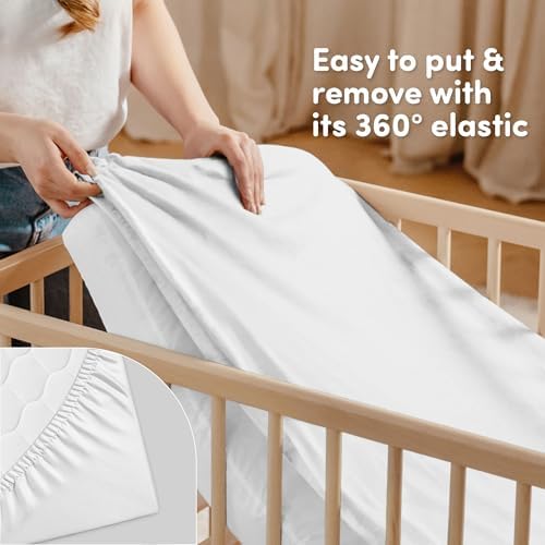 Cotton Crib Sheets 2 Pack – Sweety Fox Mini Fitted Sheets - Image 6