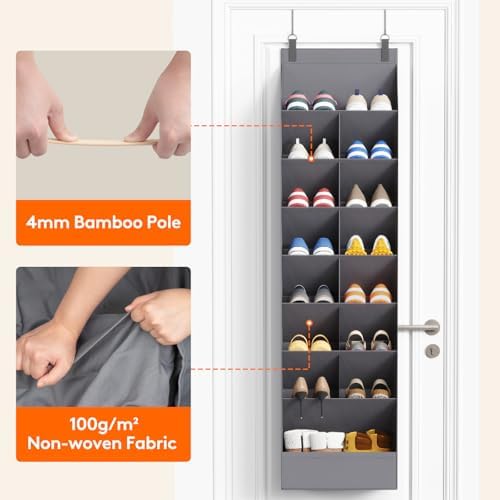 Lifewit 8 Tier Over the Door Shoe Organizer - Image 5