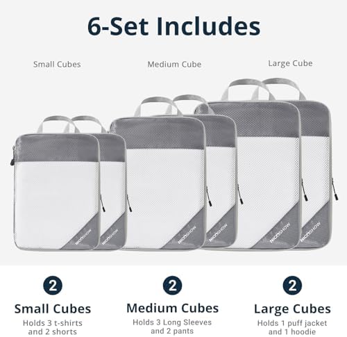 NICOSHOW 6 Set Compression Packing Cubes - Image 3