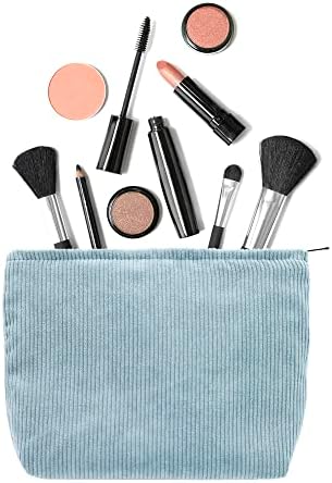 PAZIMIIK Makeup Bag Large Zipper Corduroy Make Up Pouch - Image 4