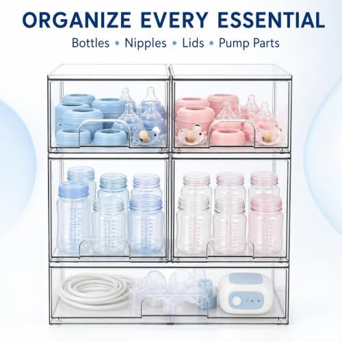 Baby Bottle Organizer, 3-Tier Acrylic Storage Organizer - Image 2