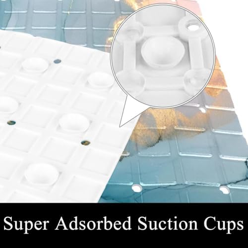 Non Slip Bathtub and Shower Mat 26.8x15.1 inch, Bath Mat - Image 3