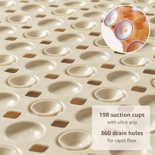 OTHWAY Bath Tub Shower Mat Non Slip, Bathtub Floor Liner Mats - Image 3