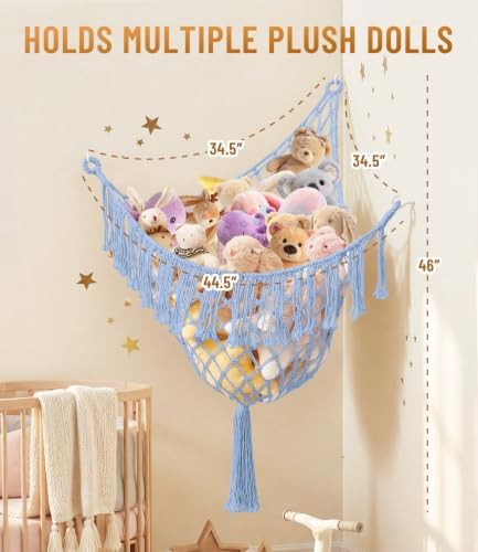 Lare Stuffed Animal Storage Hammock Corner Net - Image 5