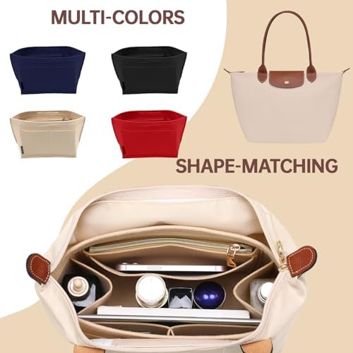 OPPOSHE Purse Organizer Insert for Longchamp Le Pliage, Premium Felt Long Champ - Image 5