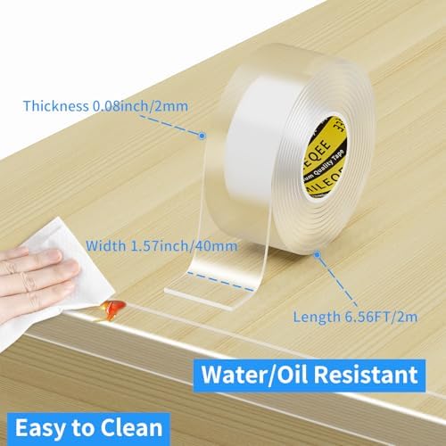 Clear Edge Protector Strip, 1 Pack x 1.57in x 6.56FT - Image 2