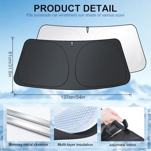 JUSTTOP Windshield Sunshade Fit - Image 4