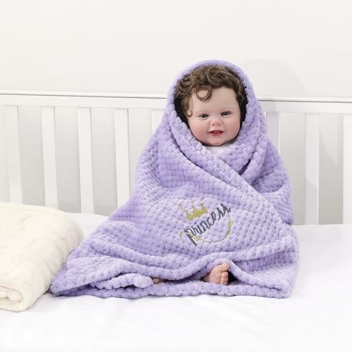 CREVENT 2Pcs 30''X40'' Cute Cozy Fluffy Warm Baby Blankets - Image 5