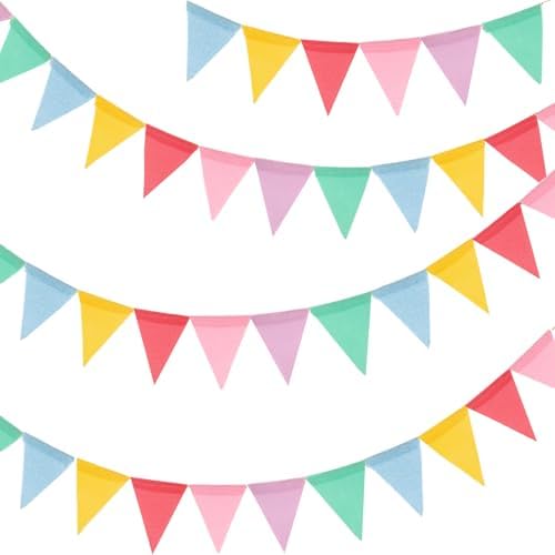 G2PLUS Bunting Banner, Triangle Flag Garland, Pennant Banner Flags by G2PLUS