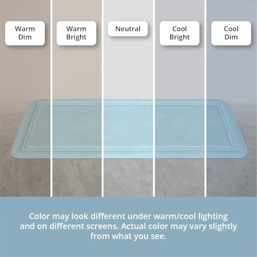 ITSOFT Memory Foam Bath Mat 24x16, Non Slip, Machine Washable, Quick Dry & - Image 4