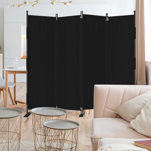 Room Divider 4 Panel Folding Screen 6ft Portable Wall Partition Room Divider by Kecreque