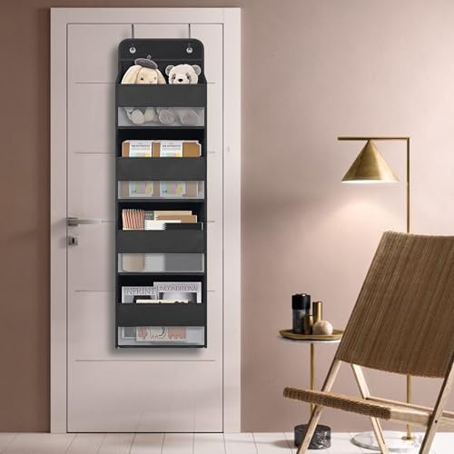 Giraffe Creation Compact Black Over Door Organizer - Image 2