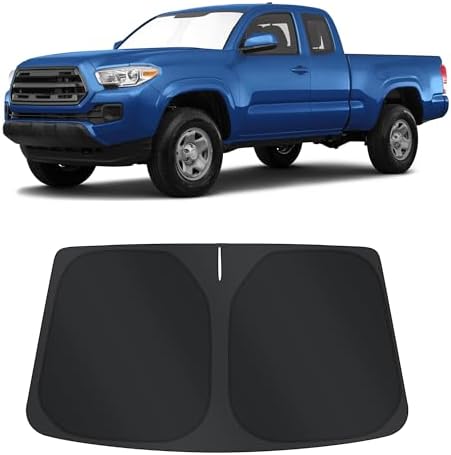 TINGLU Sun Shade for Toyota Tacoma 2016-2024 2025 2026 Accessories Windshield by TINGLU