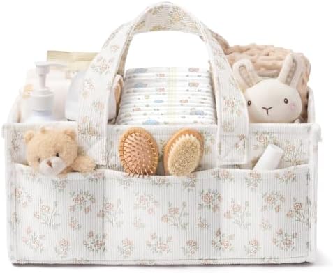 Corduroy Baby Diaper Caddy Organizer by Unknown