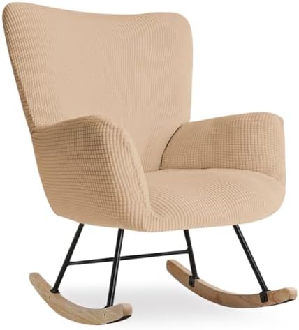 Nursery Rocking Chair Cover Stretch Glider Chair Covers Jacquard Modern Reading by Unknown