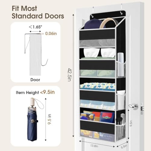 1Pack Over The Door Organizer Large Capacity Hanging Storage Room Organizer - Image 2