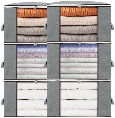 combocube 6 Pack Closet Organizers and Storage Containers, Clothes Storage Bins by combocube