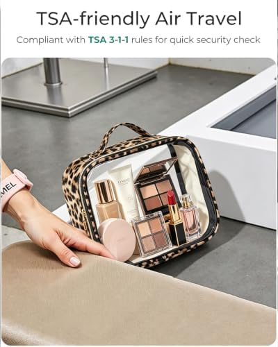 3 Pack Clear Toiletry Bag for Women, TSA Approved Organizer for Travel Size - Image 4
