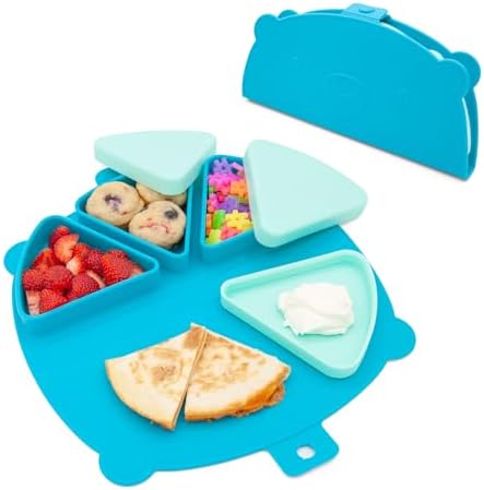 Silicone On-The-Go Snack Mat – Foldable Reusable Placemat by 321Grow