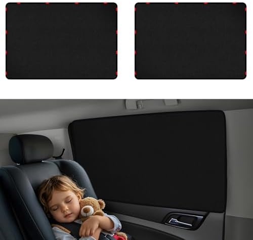 ZATOOTO Car Window Cover for Privacy, Soft Suede for Durable, 16.69×31.5in by ZATOOTO