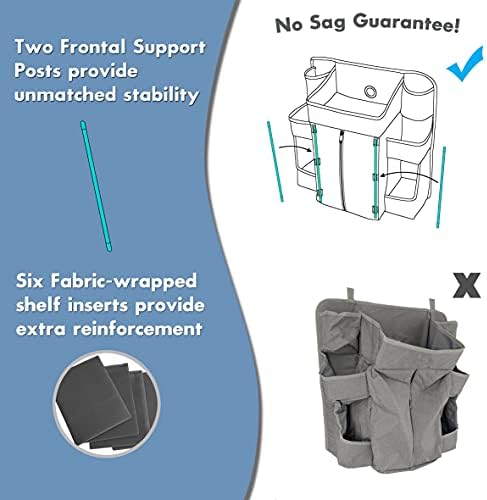 Premium Nursery Organizer | Hanging Diaper Caddy - Image 5