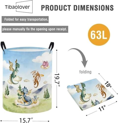 Baby Laundry Basket Baby Nursery Hamper Kids Laundry Basket Toy Storage Bin - Image 2