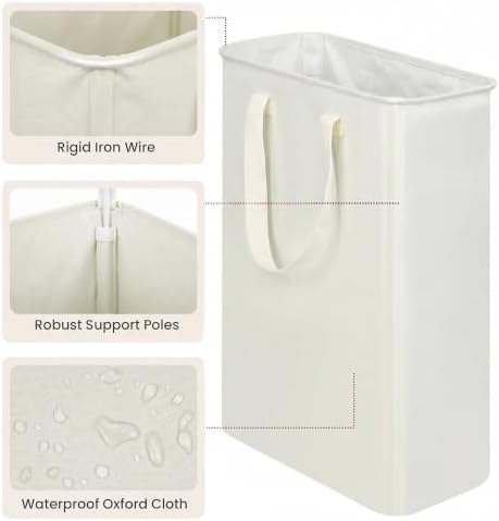 efluky 2 Pack Slim Laundry Basket, Narrow Laundry Hamper - Image 3