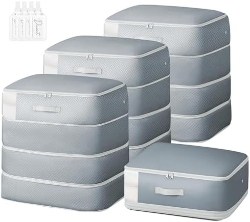 Comforter Storage Bag - 130L Large Capacity Blanket Storage Bags 4-Layer Ultra by EasortmPackingCubes