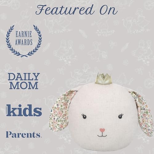 MON AMI Faith Bunny Accent Décor Pillow, 12x11-Inch Rabbit Cushion Gift - Image 5