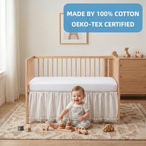 Baby Crib Skirt 100% Cotton - Image 2