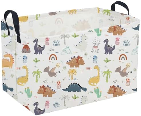 Sanjiaofeng Rectangular Dinosaur Basket, Baby Storage Bins by Sanjiaofen