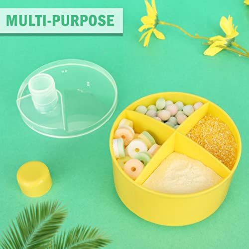 Accmor Formula Dispenser On The Go, Non-Spill Rotating Four-Compartment Formula - Image 5