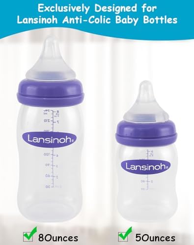 Baby Bottle Handles for Lansinoh Baby Bottles, Compatible Ergonomic Lansinoh - Image 5