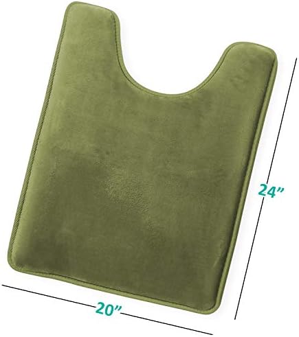 Clara Clark Bathroom Rugs, Velvet Memory Foam Bath Mat, Machine Washable Bath - Image 3