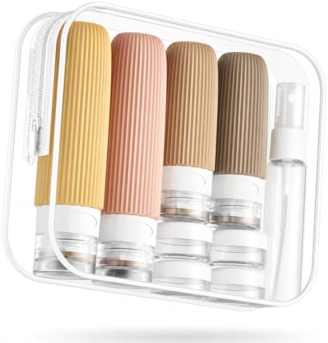 Mrsdry 16 Pack Travel Bottles Set, TSA Approved Leak Proof Silicone Squeezable by Mrsdry