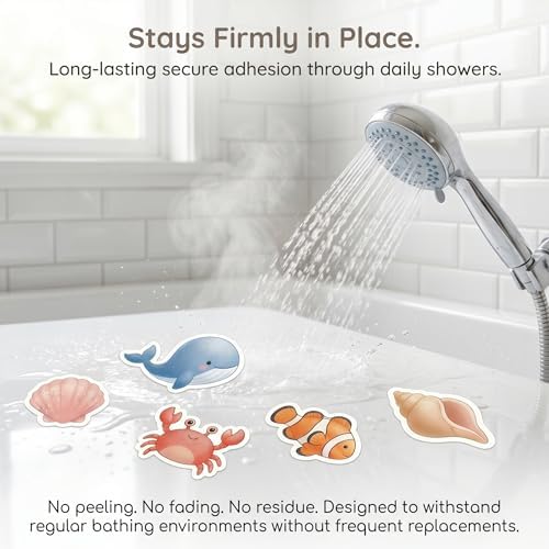 20PCS Sea Creature Non Slip Bathtub Stickers - Image 6