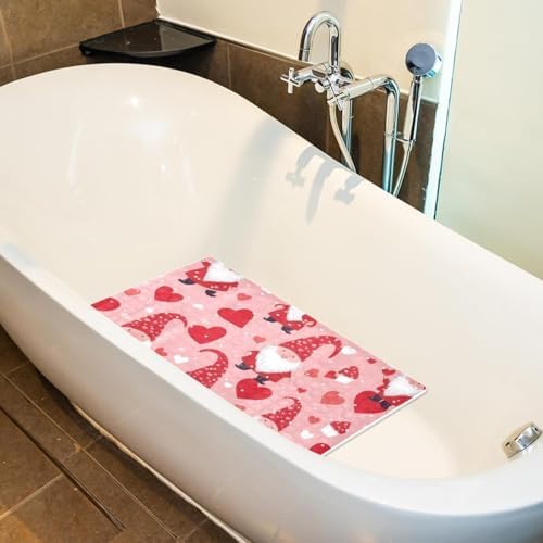 Bathtub Mat Non Slip 26.8x15.1 Inch, Gnomes - Image 5