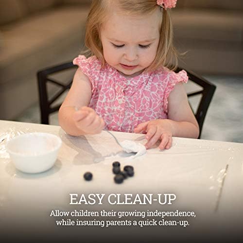 Clear Disposable Placemats for Baby, Sticky Transparent Table Mat - Image 5