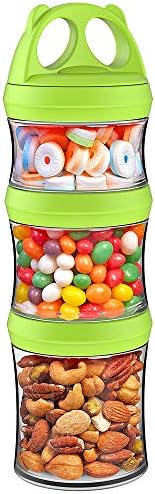 SELEWARE Green Stackable Snack Containers by SELEWARE