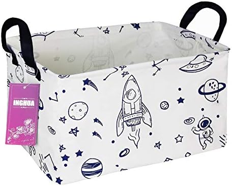 Rectangular Storage Basket Gift Bag Rec Spaceships by INGHUA