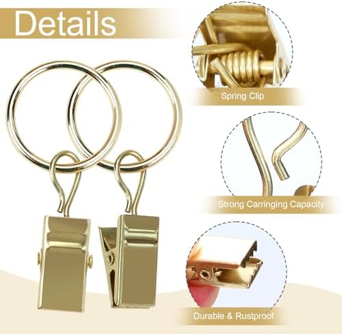 POVETIRE 30 Pack 2.5 Inch Rubber Gold S Hook - Image 3