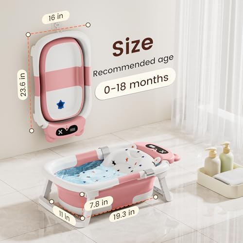 Baby Bathtub, Foldable Baby Bath Tub - Image 4
