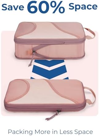 Bagsmart Compression Packing Cubes, Travel Bag Cruise Ship Essentials - Image 4