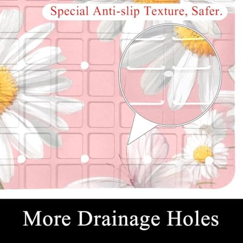 Non Slip Bathtub and Shower Mat 26.8x15.1 inch, Bath Mat - Image 2