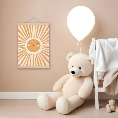 DNEULYR Cute Sun Sunshine Wall Art Poster, Sunshine Nursery Decor, Boho Kids - Image 2
